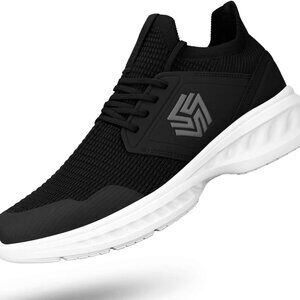 Womens Slip On Breathable Mesh Walking Shoes Lightweight Non Slip Sneakers